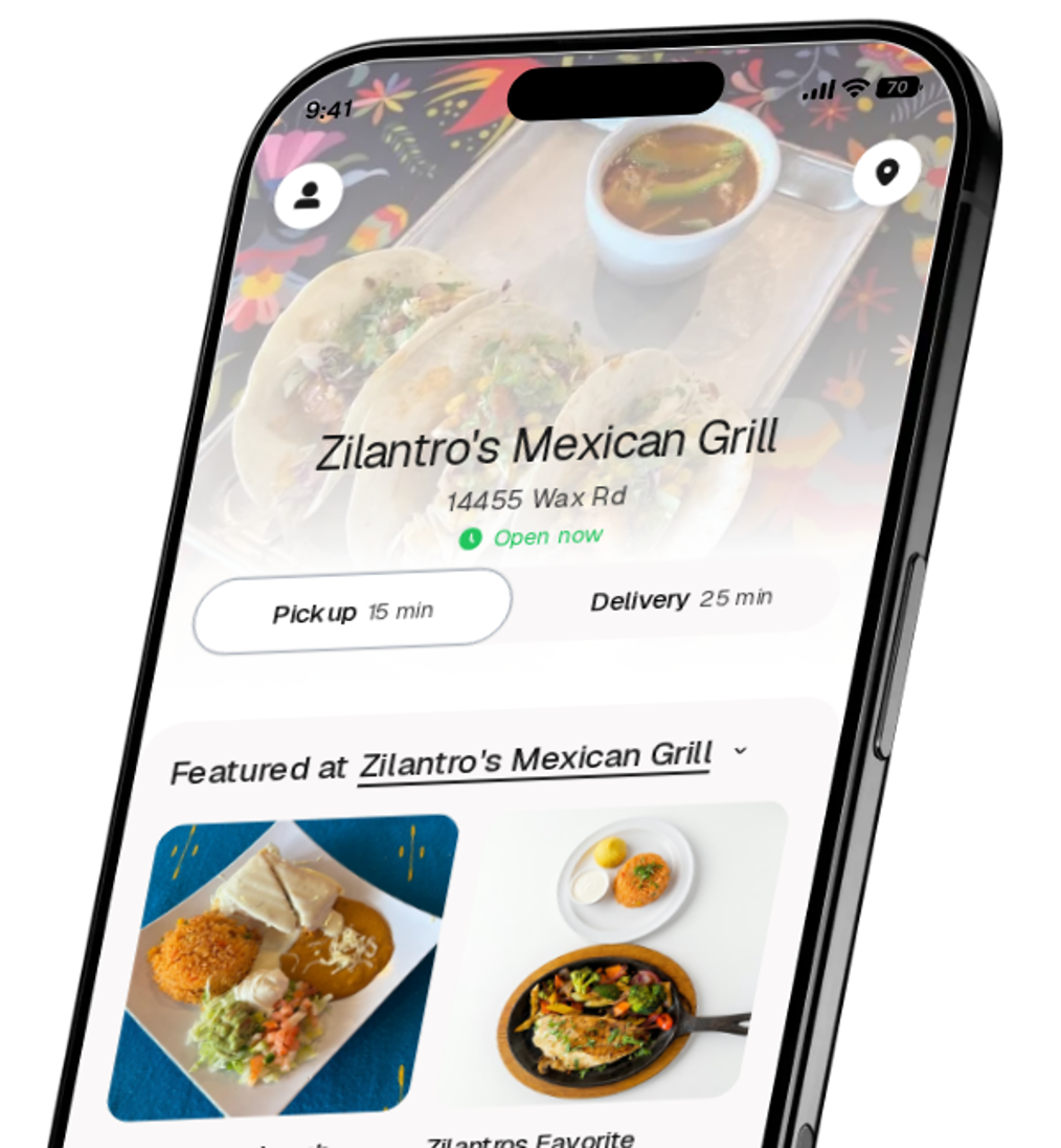 Zilantro's Mexican Grill app preview