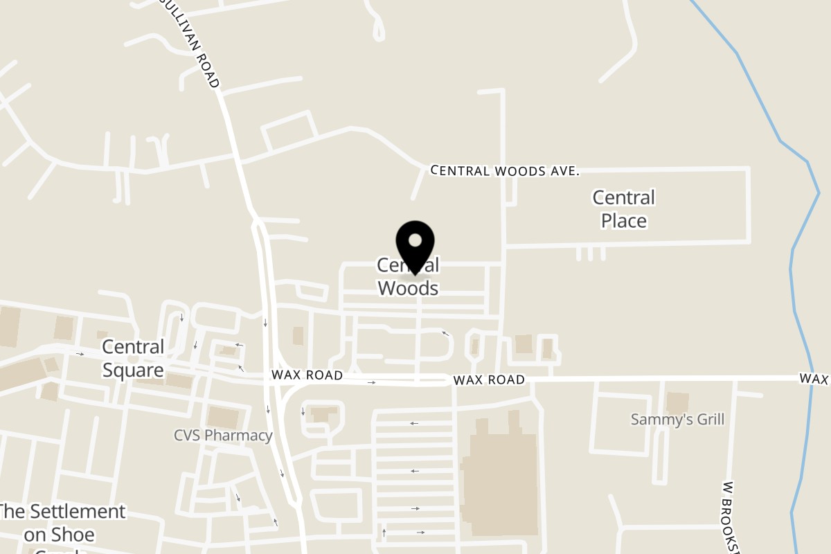 Map showing the location of Zilantro's Mexican Grill on 14455 Wax Rd in Baton Rouge